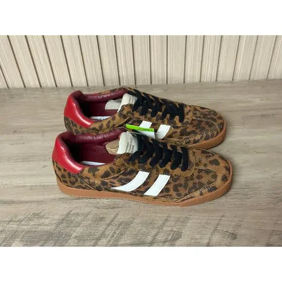 Steve Madden Hudsin Leopard Print Lace-Up Sneakers Women’s Size 7 - Picture 12 of 12